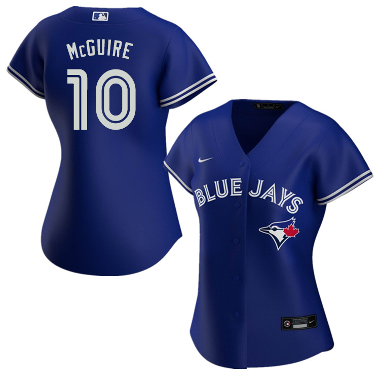 Nike Women #10 Reese McGuire Toronto Blue Jays Baseball Jerseys Sale-Blue